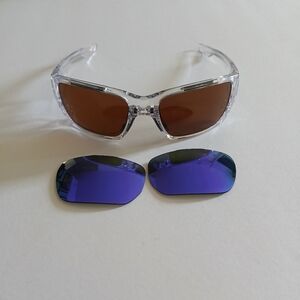 Oakley Gibston Sunglasses With Extra Lenses Clear Frames